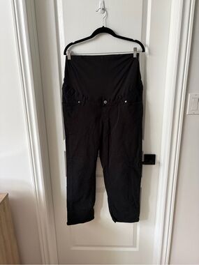 H&M Black Straight-Leg Maternity Jeans